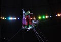 ÃÂ Ãâ¬ÃÆÃÂÃÂ circus performers, gymnasts perform on the stage of a bright circus show of tightrope walkers in Novosibirsk